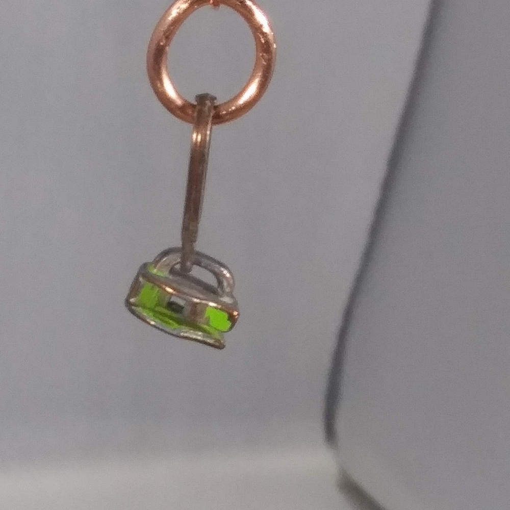 Handmade Green Steam Punk Wire Earrings NWT